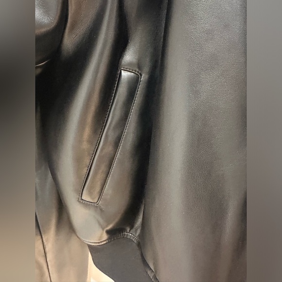 The Frankie Shop Bomber Leather Jacket - Picture 10 of 16